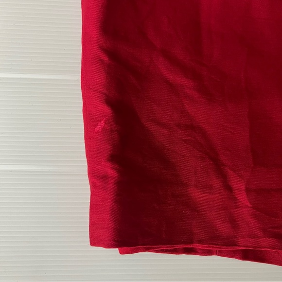 Alannah Hill Raven Nights Skirt Red Pencil High Waist Wool Silk Office Size 10 - Picture 8 of 13